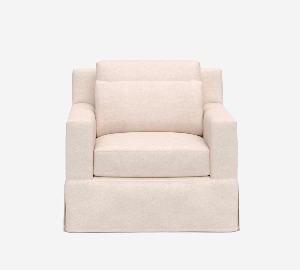York Square Arm Deep Seat Slipcovered Armchair Pottery Barn