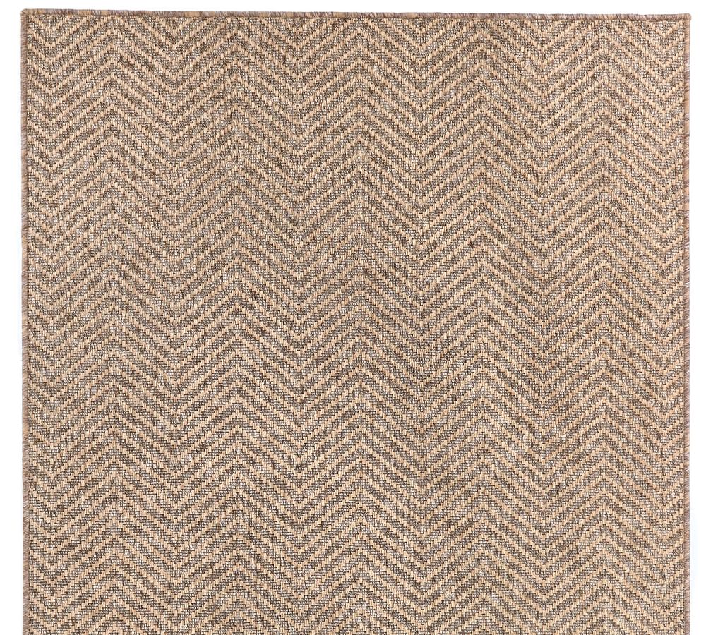 Custom Woven Chevron Indoor/Outdoor Rug Pottery Barn