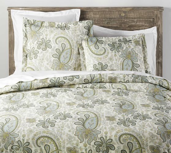 pottery barn charlie paisley bedding