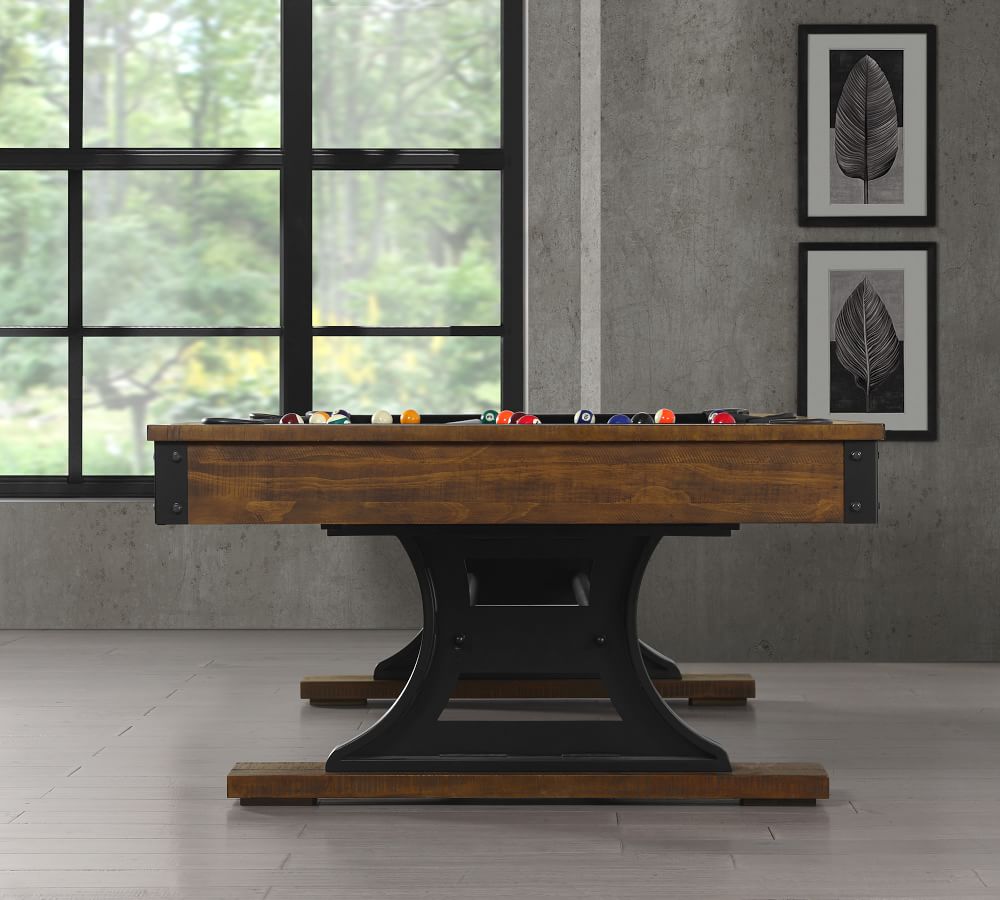 Luca Industrial Pool Table Pottery Barn