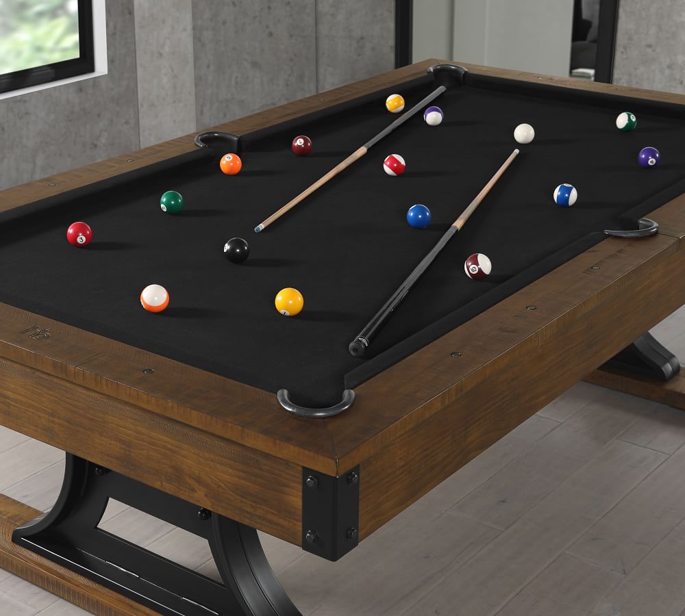 Luca Industrial Pool Table Pottery Barn
