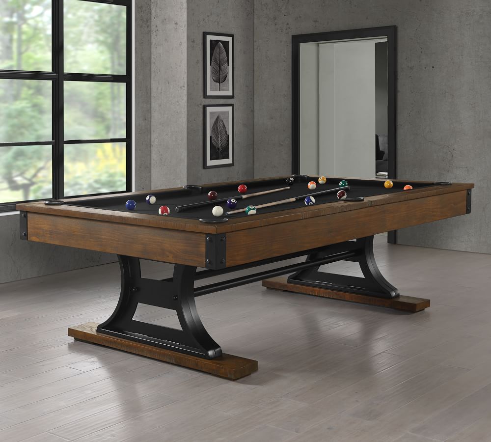 Luca Industrial Pool Table Pottery Barn