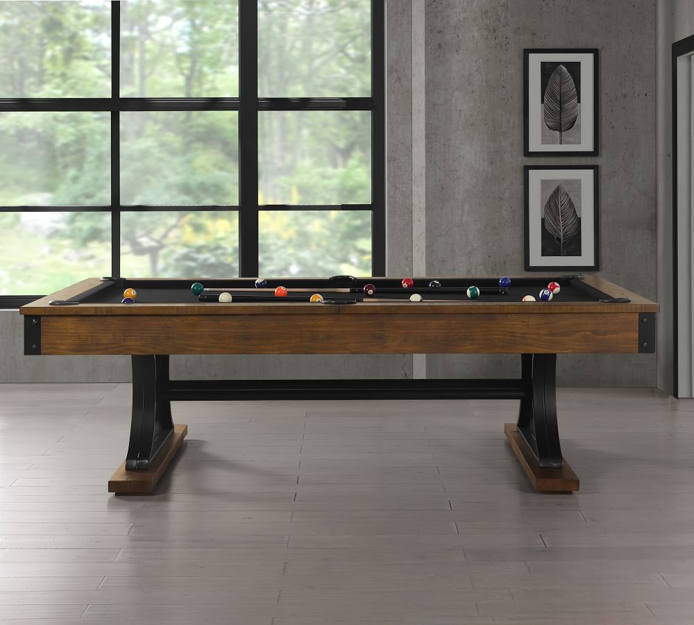 Luca Industrial Pool Table Pottery Barn