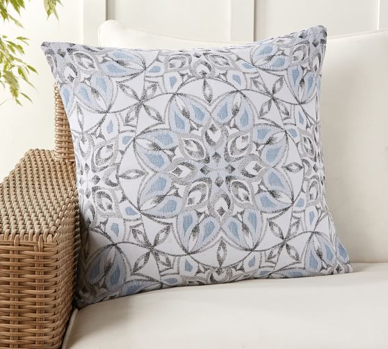 bluish gray pillows