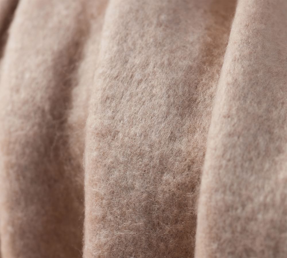 Hayes Faux Mohair Throw Pottery Barn