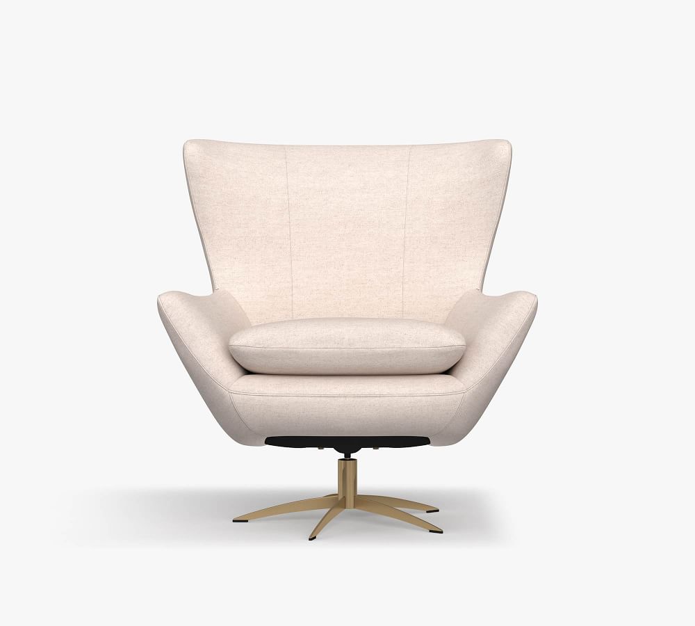 fabric swivel armchair