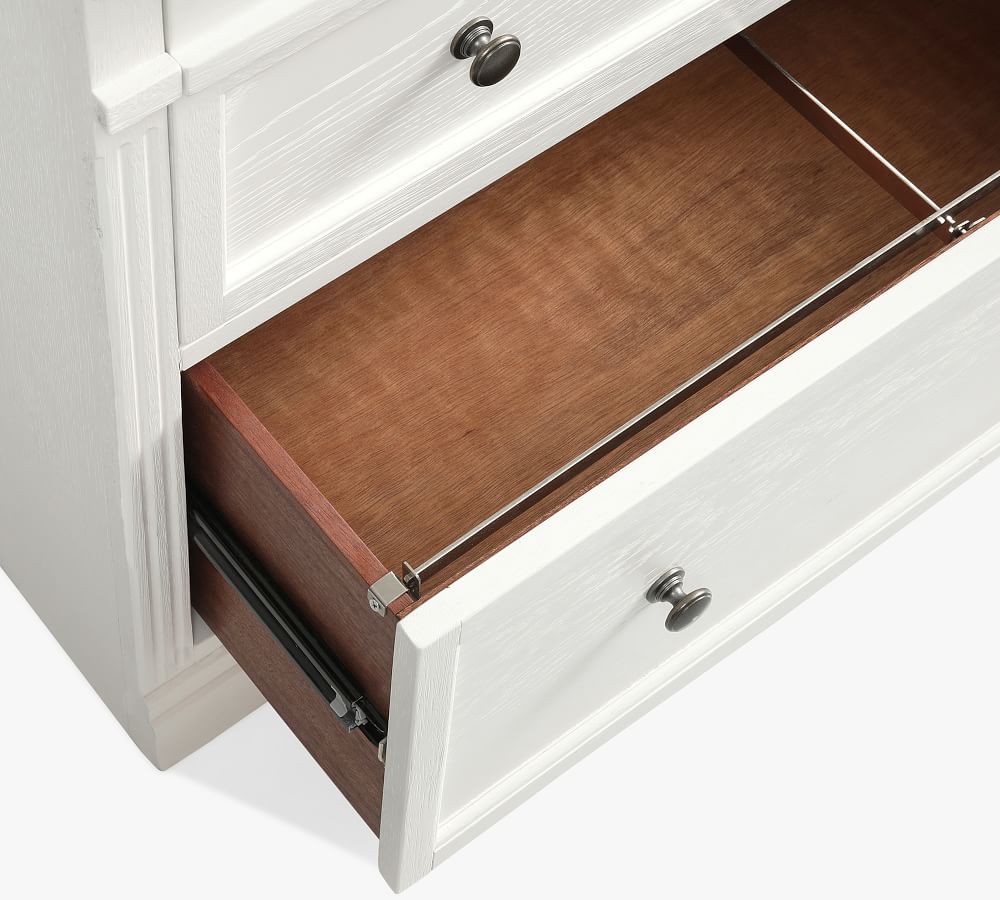 Livingston 7Piece Entertainment Center with Glass Gray Wash