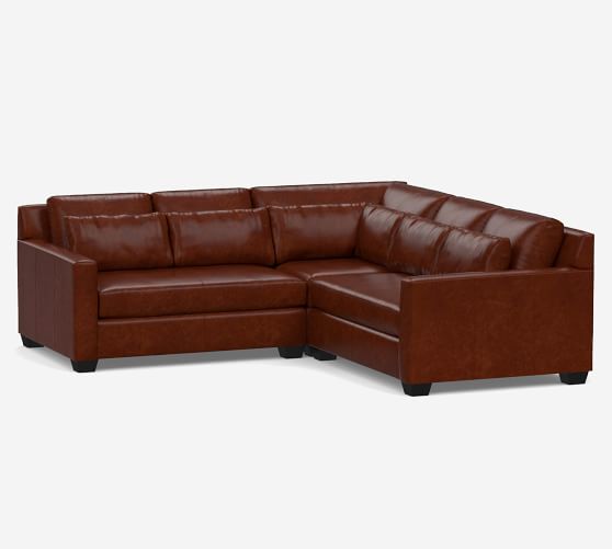 5 seater leather lounge