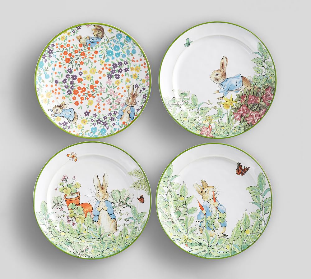 Peter Rabbit™ Stoneware 16-Piece Dinnerware Set | Pottery Barn