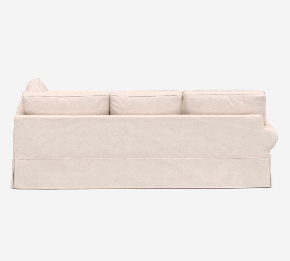 PB Basic Slipcovered 3Piece Sectional Pottery Barn
