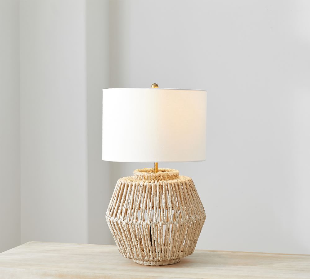 Abaca Woven Table Lamp | Pottery Barn