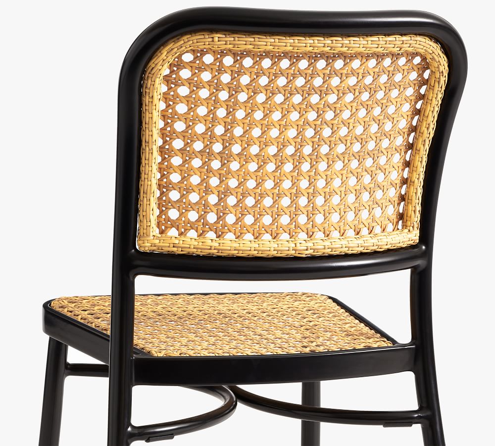 Leucadia Metal & Cane Stackable Bistro Chair Pottery Barn