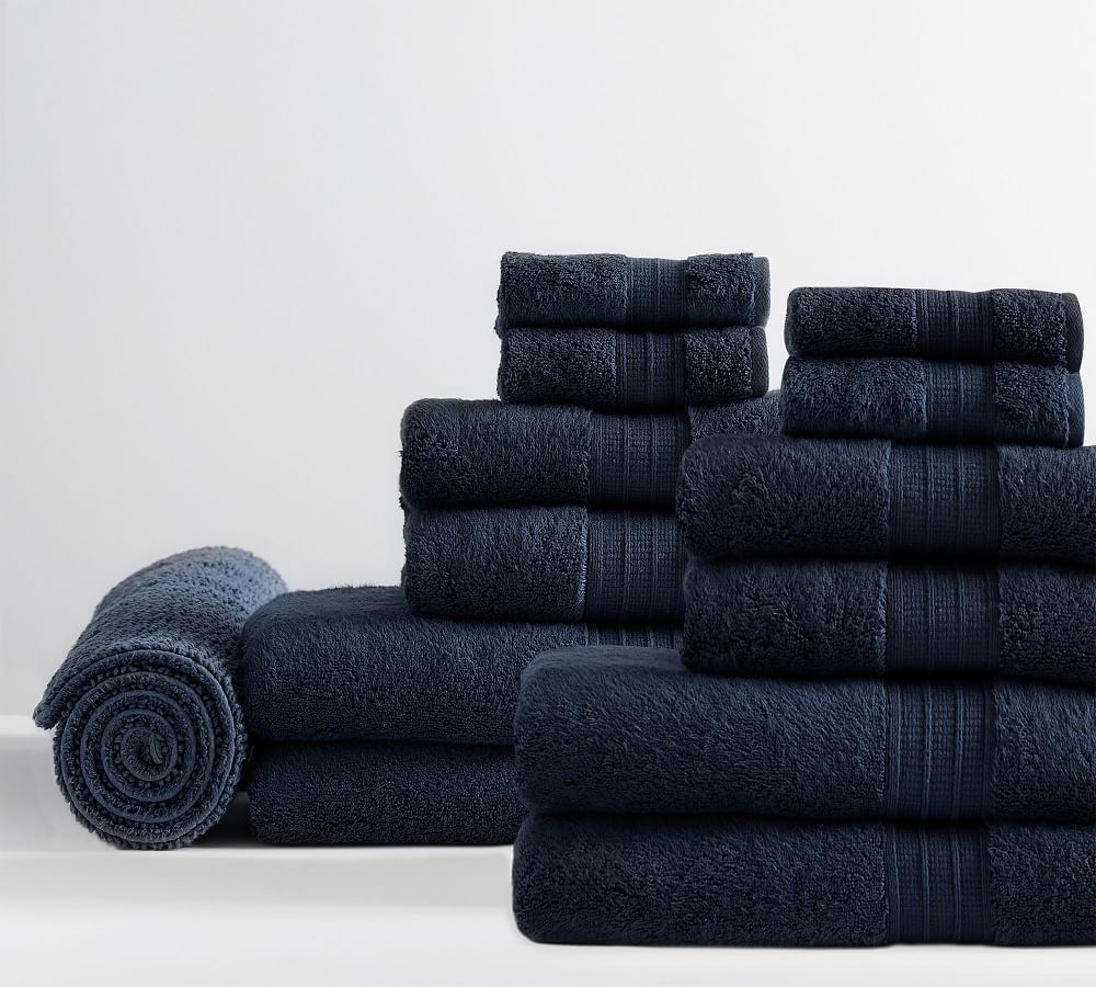 Hydrocotton Organic Towel Bundle With Bath Mat Set of 13 Pottery Barn