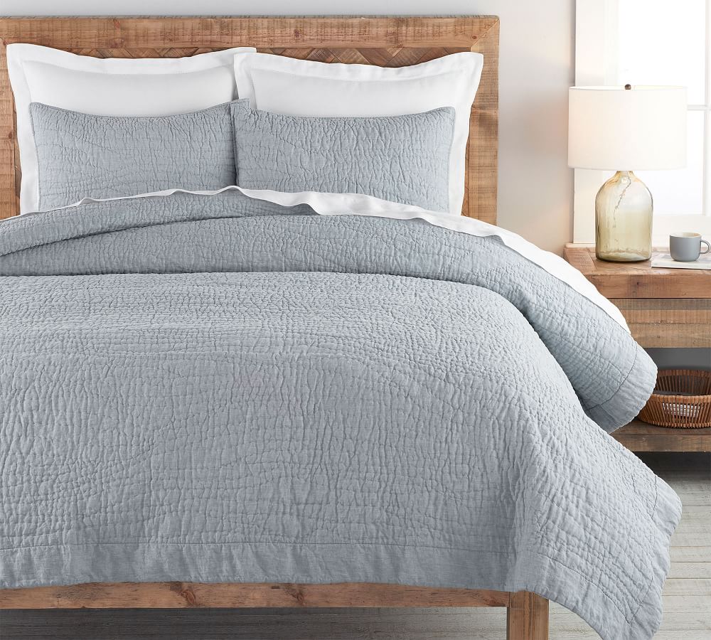 Belgian Flax Linen Handcrafted Quilt Pottery Barn