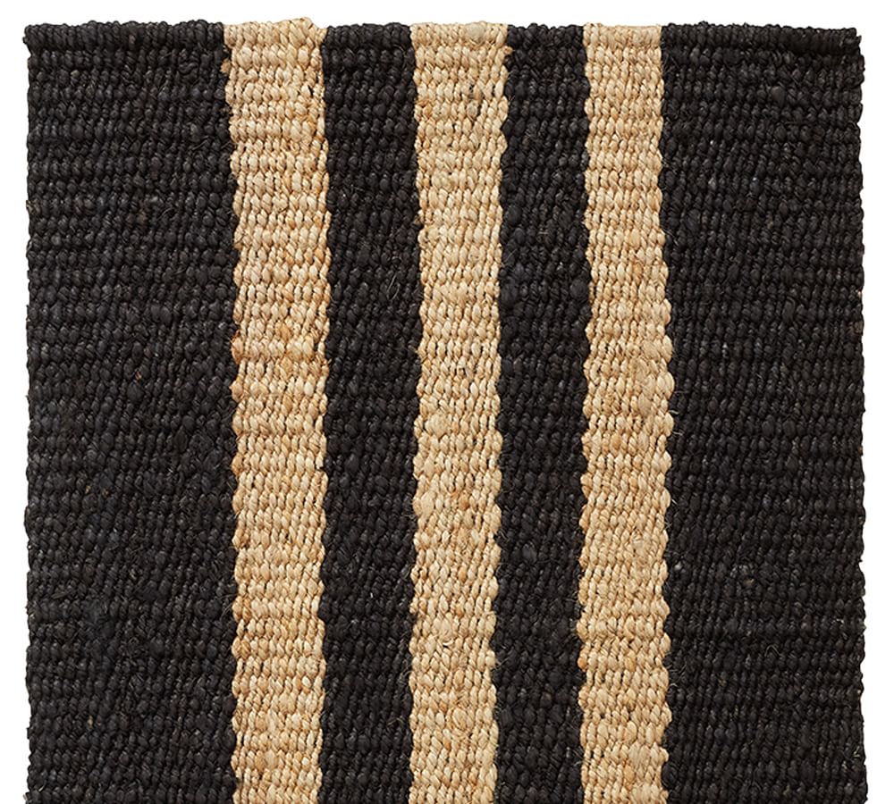 Danton Striped Jute Rug with Anti Slip Backing Pottery Barn