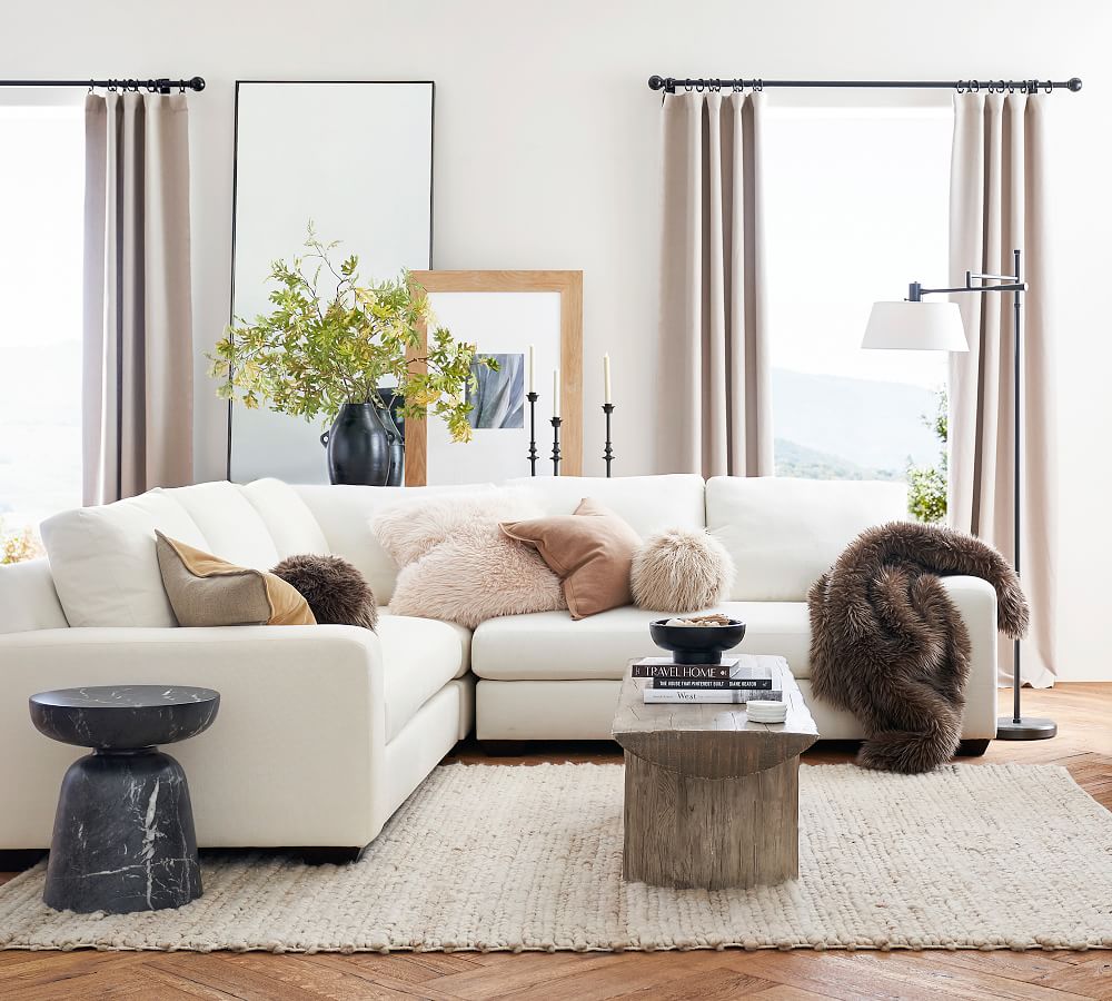 Antique Bronze Curtain Rod & Wall Bracket Pottery Barn