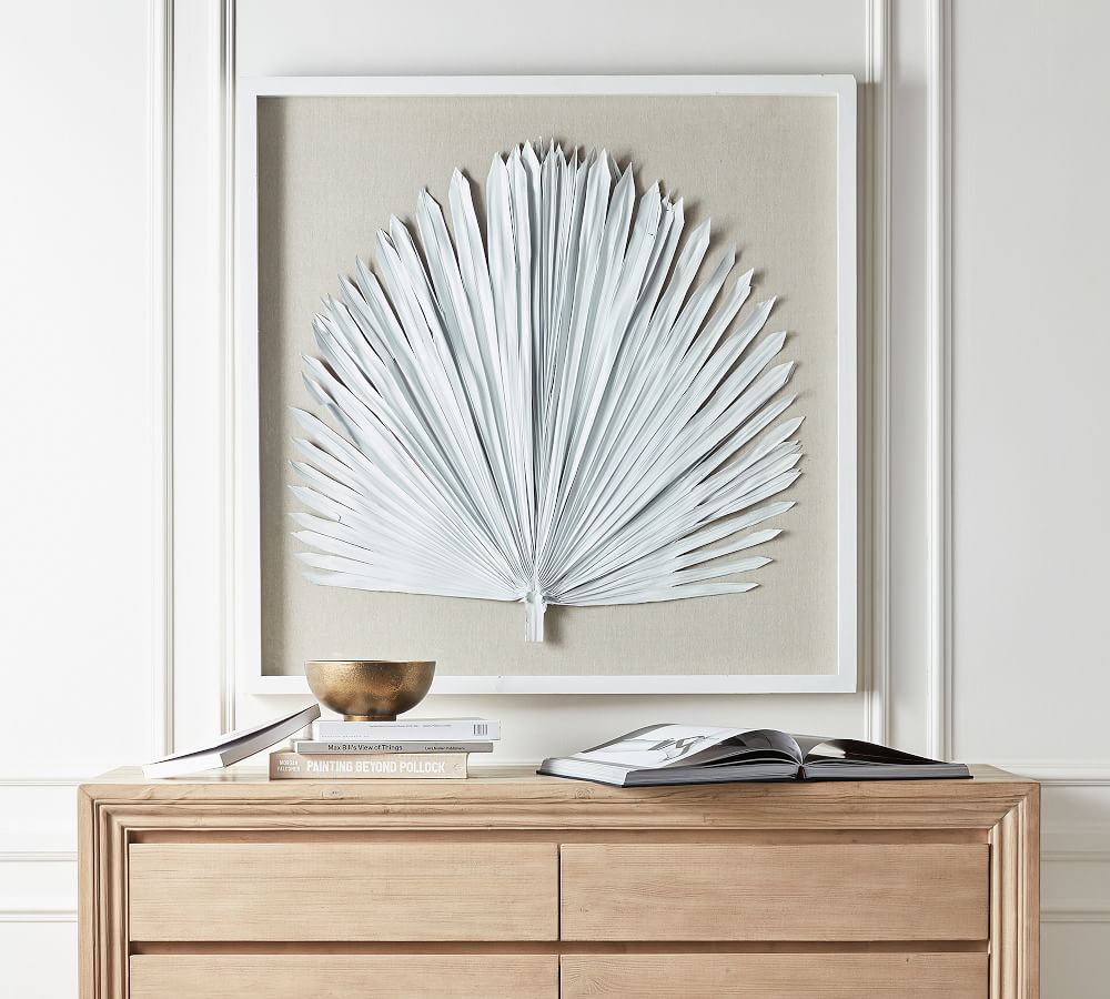 Palm Leaf Shadow Box Art White Wall Art Shadow Box Ar vrogue.co