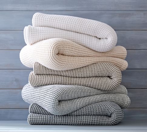 Waffle Weave Blanket - Charcoal