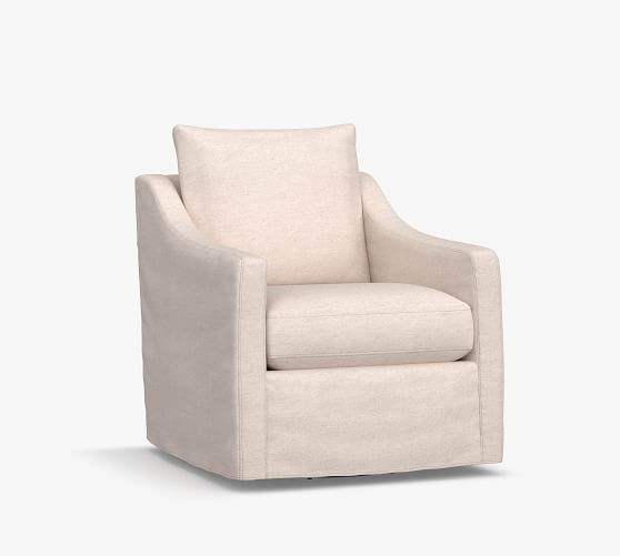 pottery barn swivel rocker slipcover