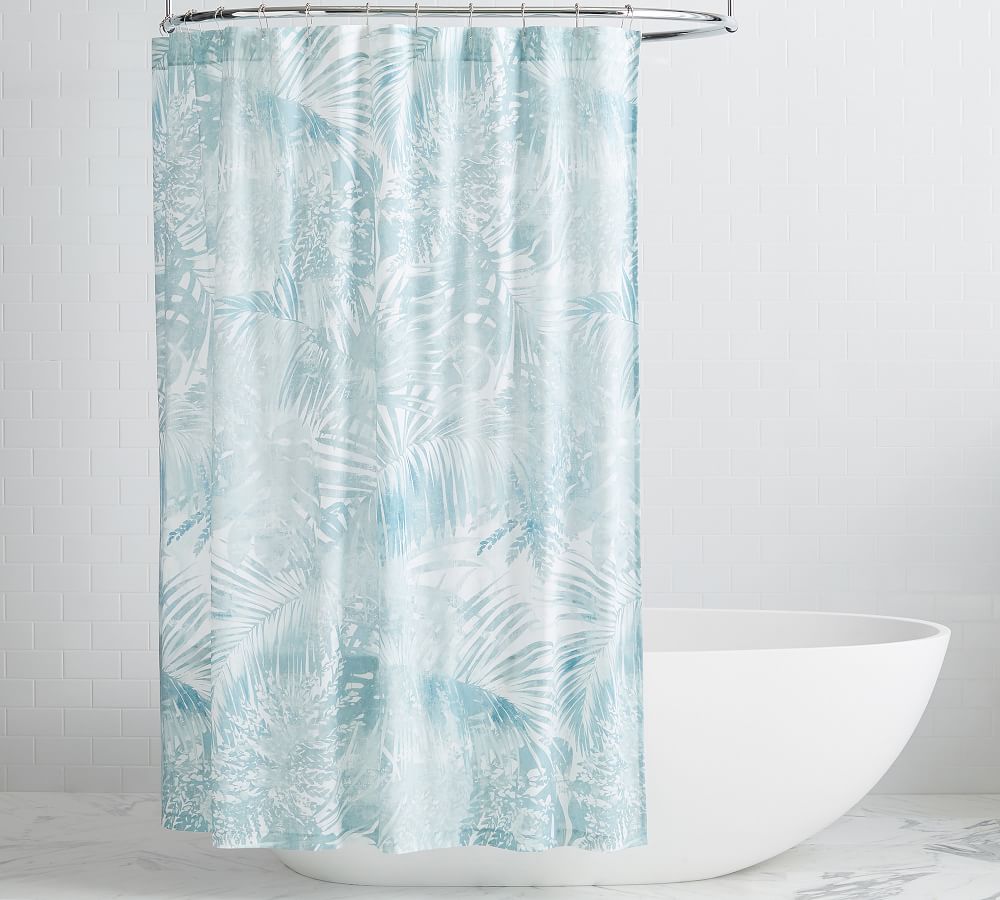 Layla Cotton Shower Curtain | Pottery Barn