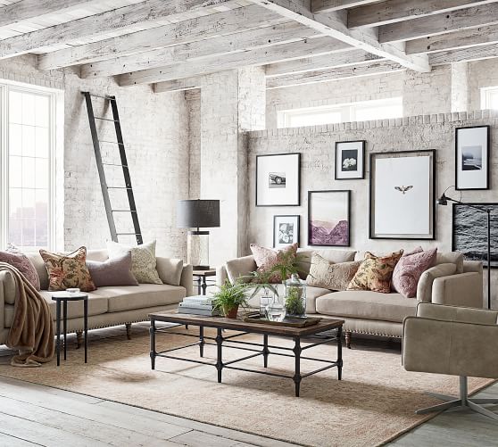 pottery barn lounge seating