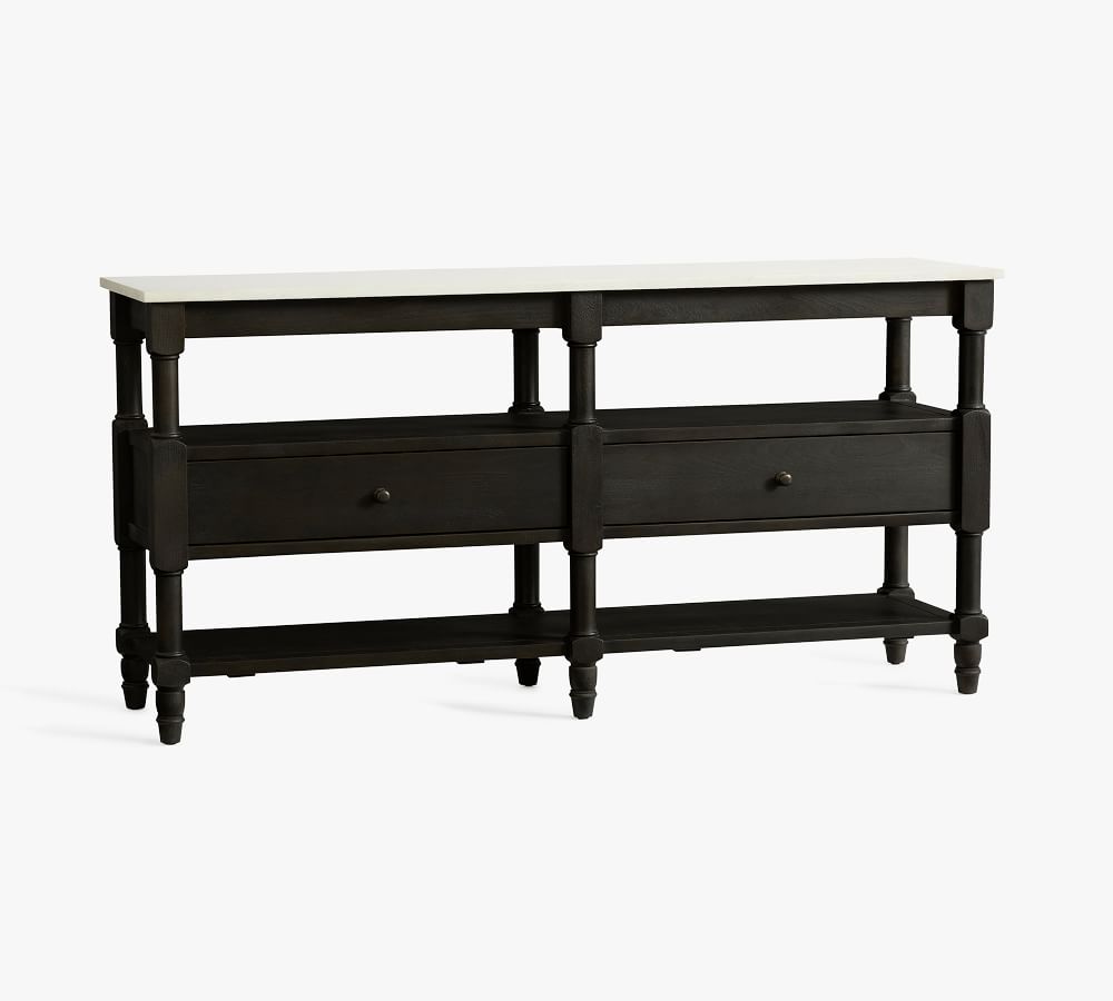 Alexandra 65" Marble Console Table Pottery Barn