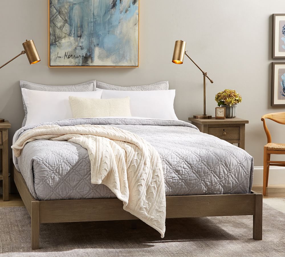 Wood Platform Bed Frame | Pottery Barn
