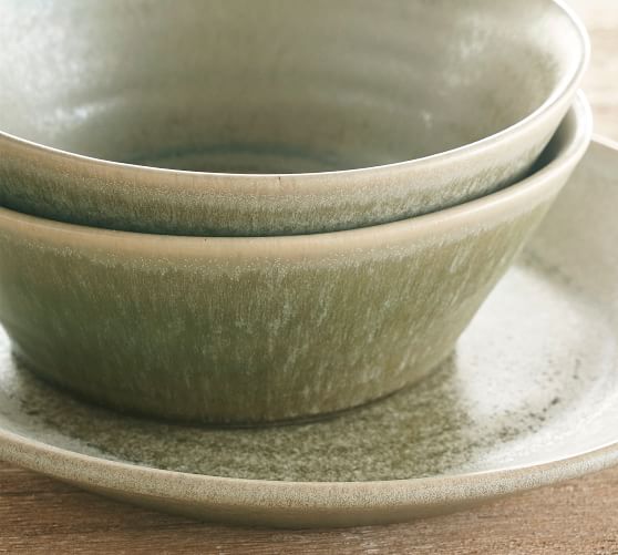 glazed pottery dinnerware