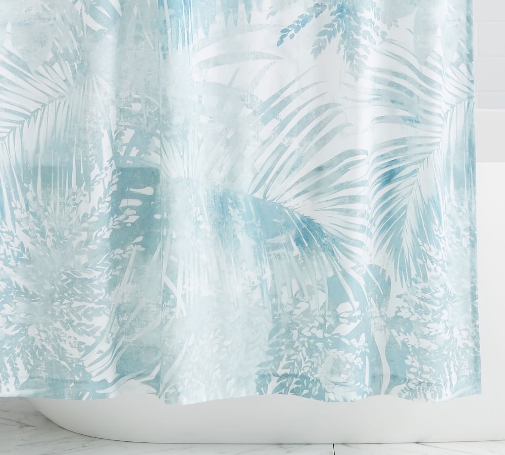 Layla Cotton Shower Curtain Pottery Barn