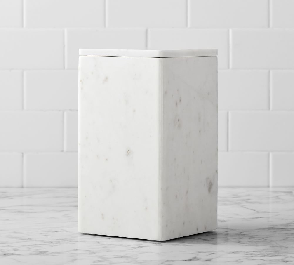 Frost Marble Bathroom Accessories Set Pottery Barn