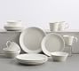 Larkin Reactive Glaze Stoneware 16-Piece Dinnerware Set | Pottery Barn