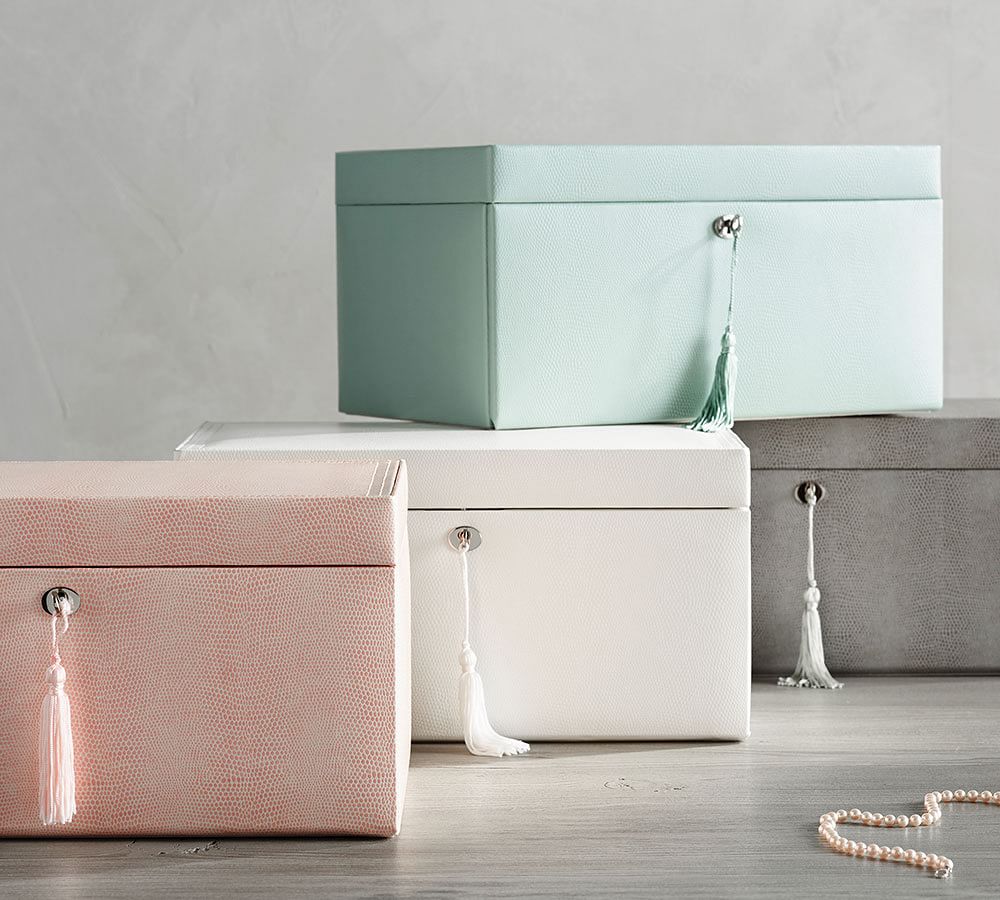 Mckenna Personalized Jewelry Box Large Pottery Barn