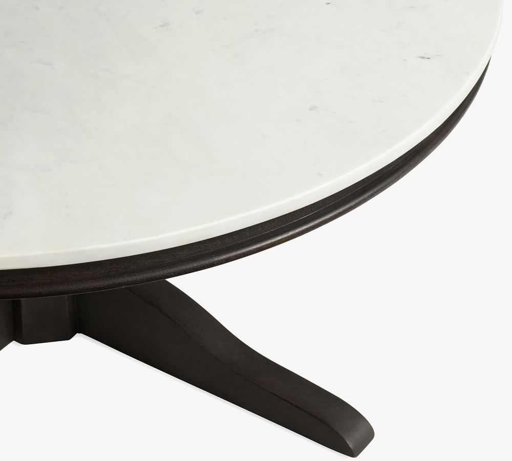 Alexandra 39" Round Marble Coffee Table Pottery Barn