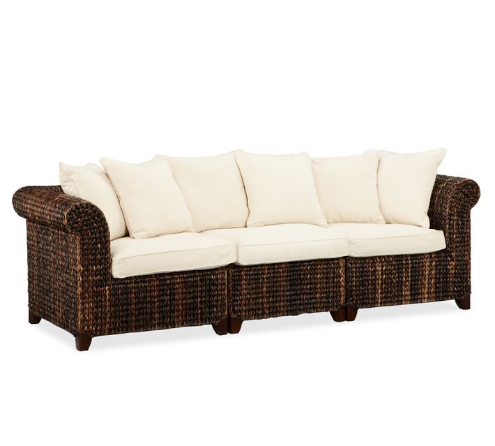 pottery barn seagrass sectional craigslist