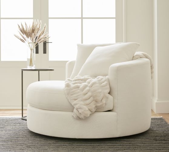 swivel chair with ottoman