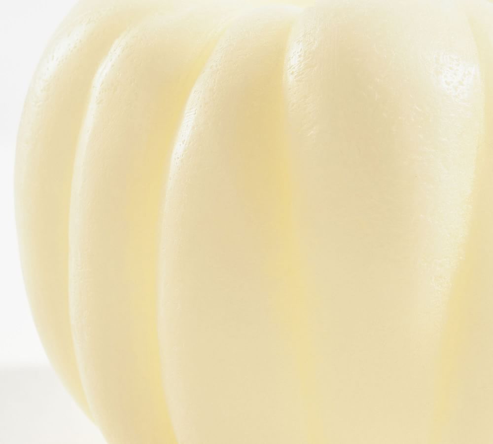 Premium Flickering Flameless Wax Pumpkin Candle Pottery Barn