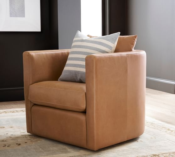 pottery barn ayden swivel chair