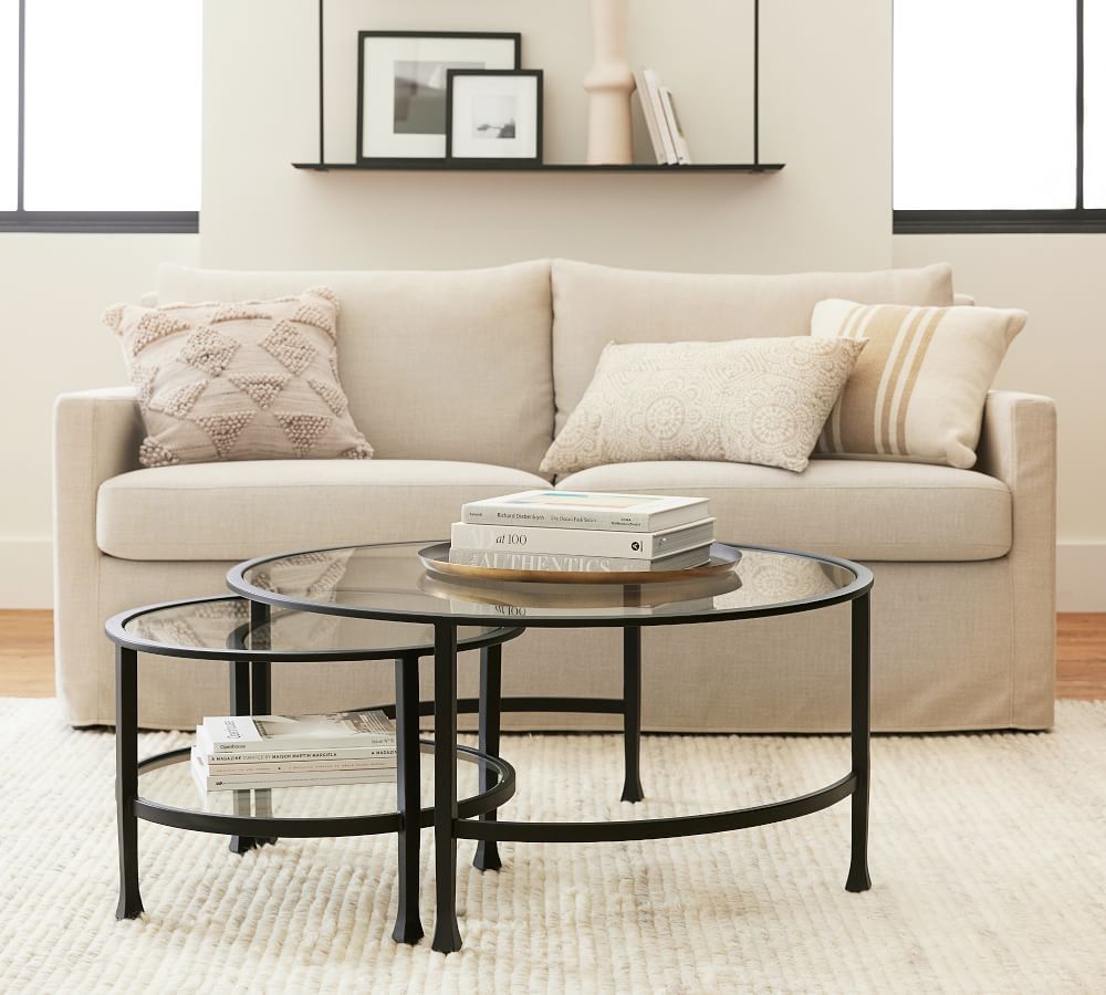 Tanner Round Nesting Coffee Tables | Pottery Barn