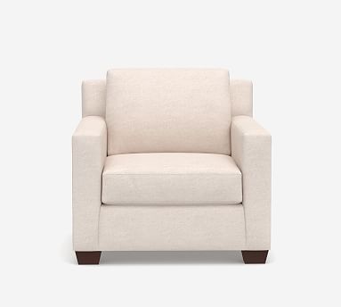 York Square Arm Upholstered Armchair | Pottery Barn