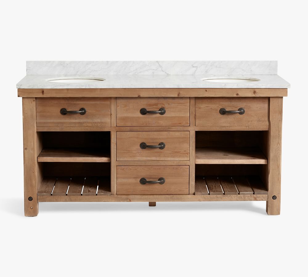 Benchwright 72" Double Sink Vanity Pottery Barn