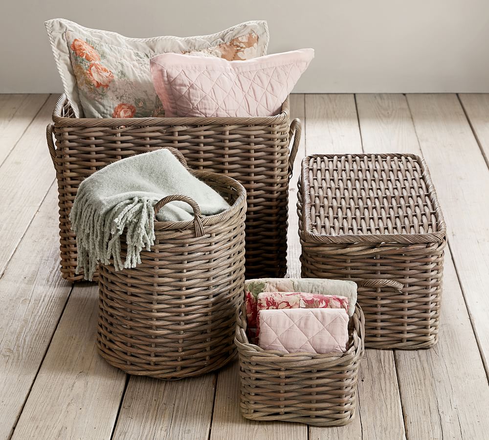 Aubrey Woven Utility Storage Basket | Pottery Barn