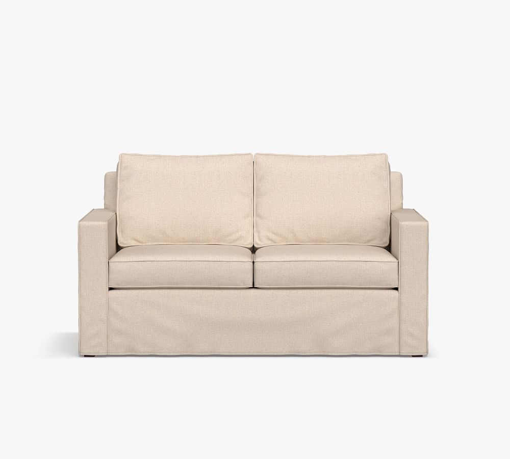 Cameron Square Arm Slipcovered Sofa Pottery Barn