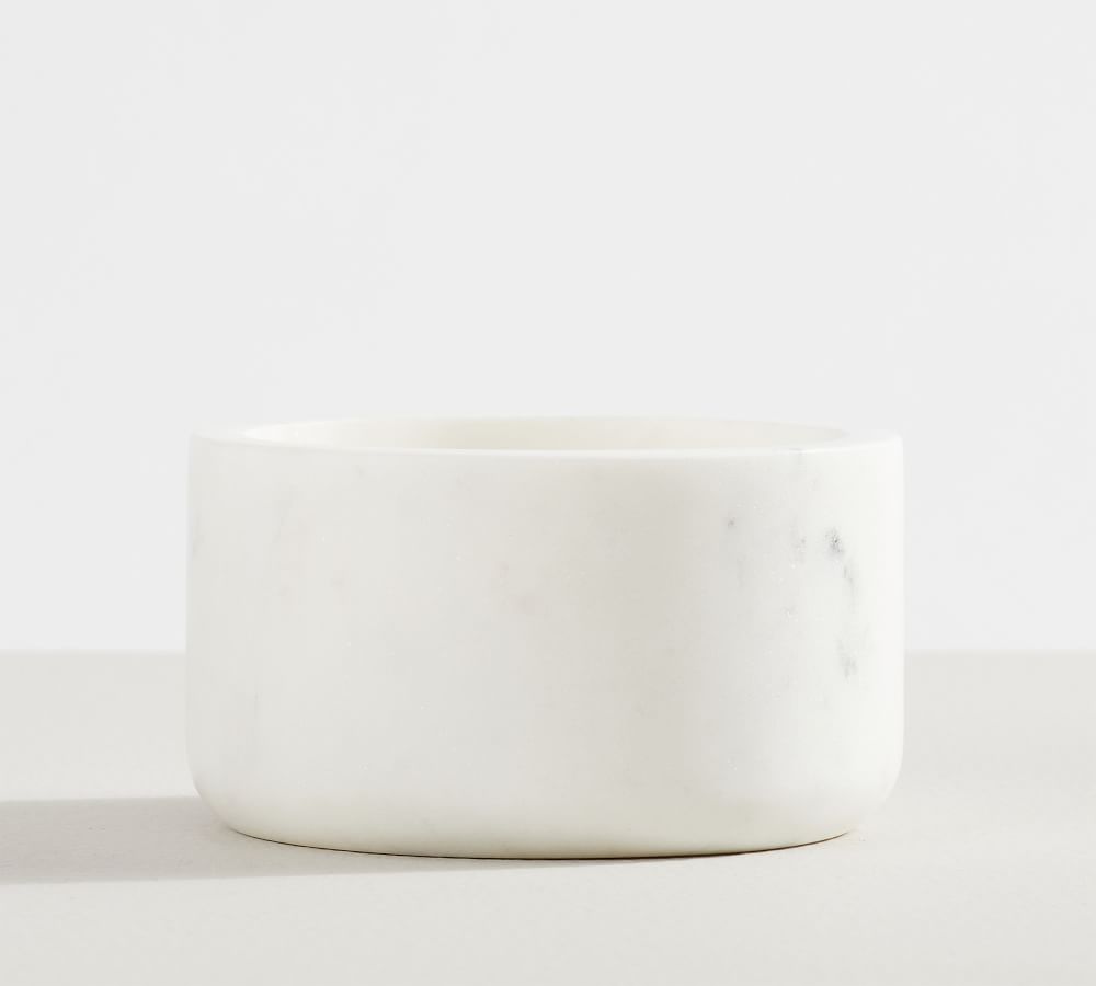 White Marble Wine Bottle Coaster Pottery Barn