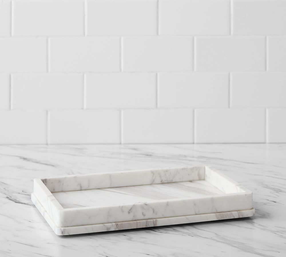 Monique Lhuillier Marble Bathroom Accessories | Pottery Barn