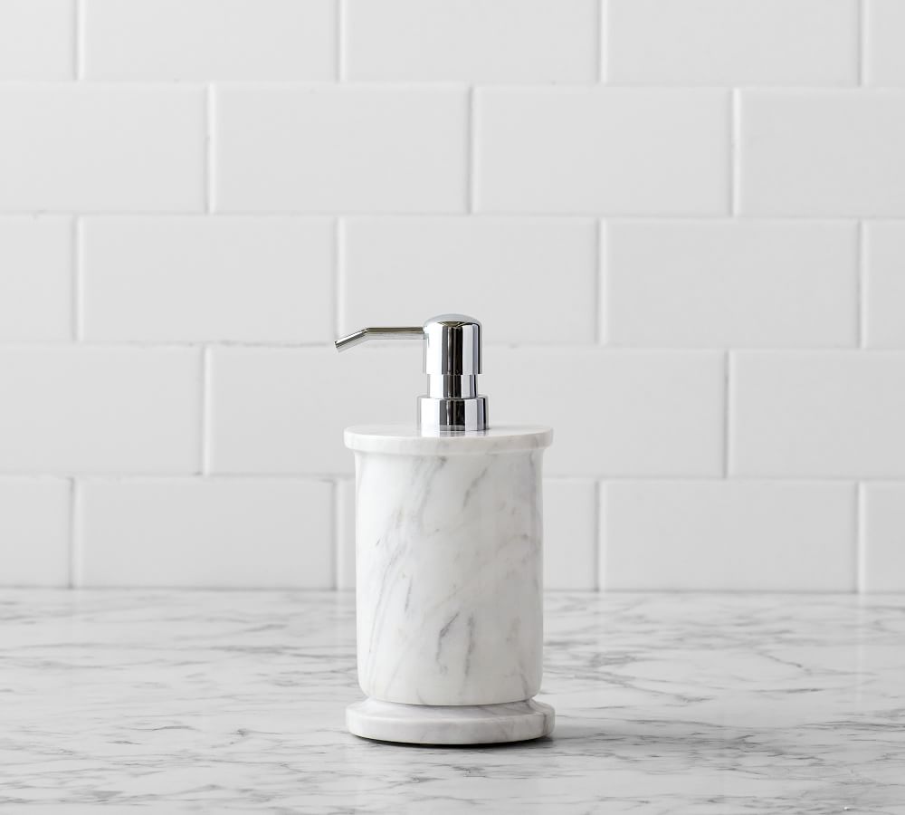 Monique Lhuillier Marble Bathroom Accessories | Pottery Barn