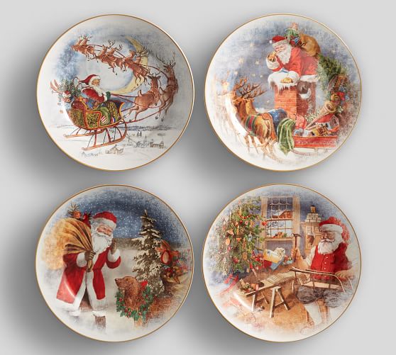 pottery barn christmas bowls