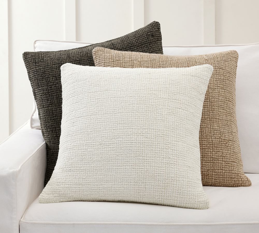 Ivy Linen Textured Pillow Covers Pottery Barn