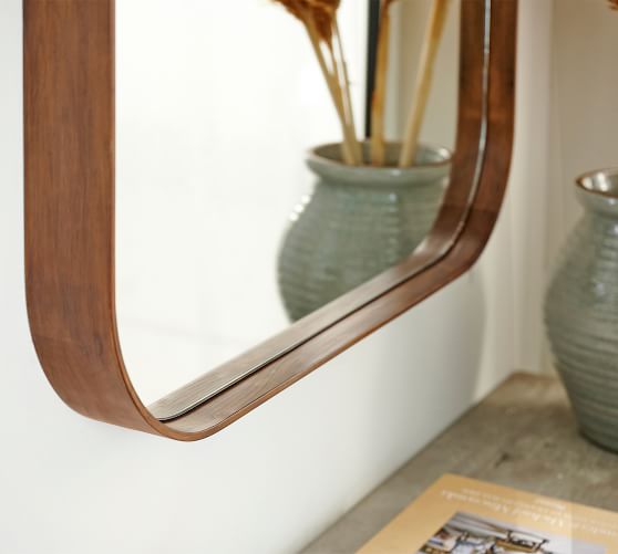 Frames Framing Vintage Teak wood frame rounded corners