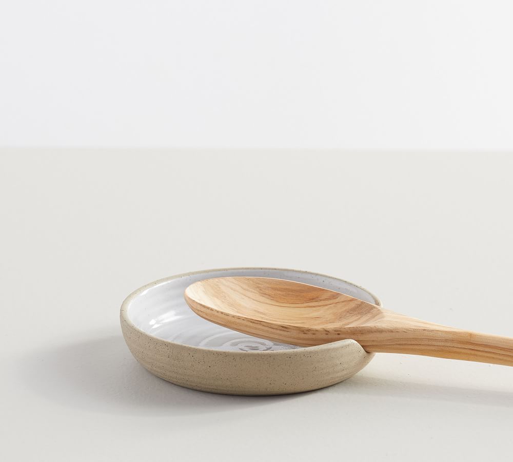 Quinn Handcrafted Stoneware Spoon Rest Pottery Barn