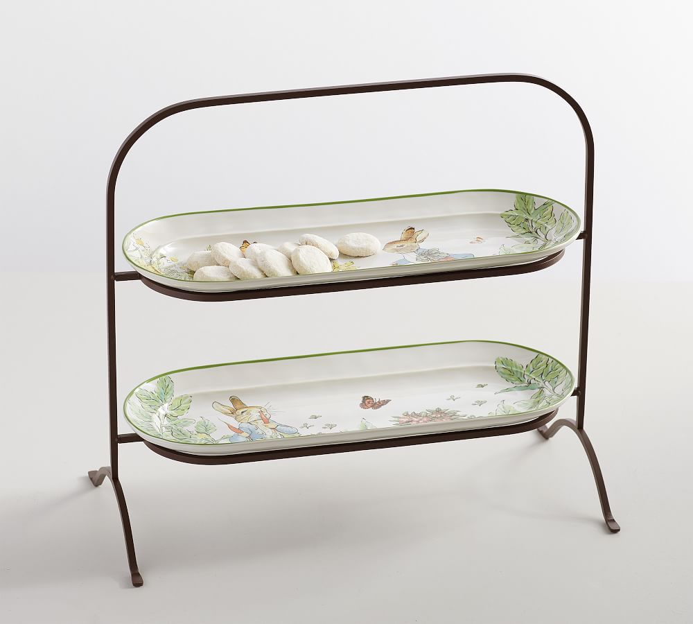 Peter Rabbit™ Stoneware Tiered Stand Pottery Barn